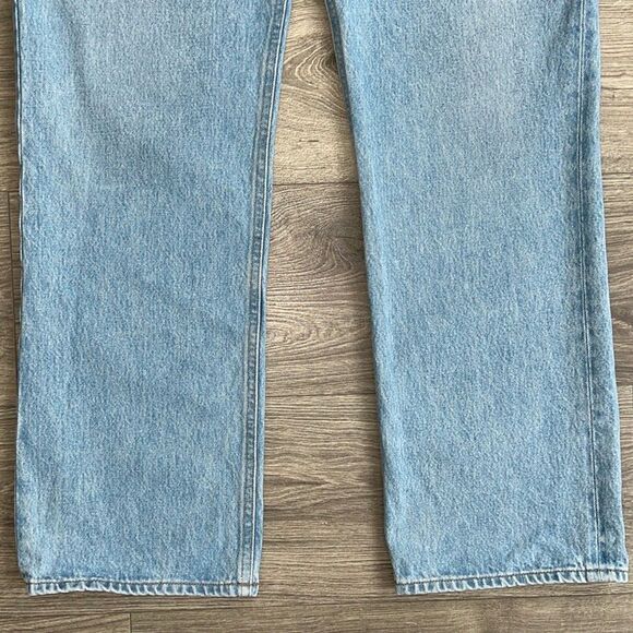 AGOLDE Lana Slice Straight Leg Jeans Size 31 Mid Rise Light Blue 90s Revolve - Picture 8 of 13